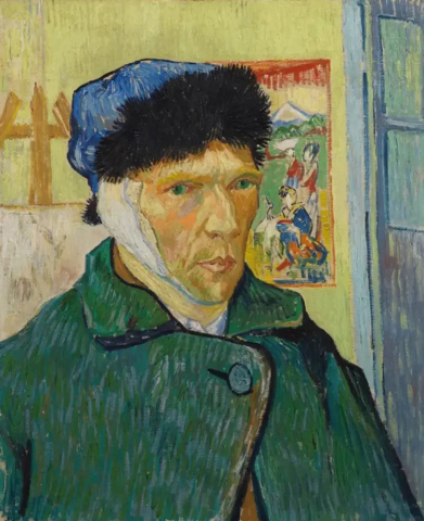 Van Gogh vẽ liên tiếp 4 bức tranh sau khi tự cắt tai