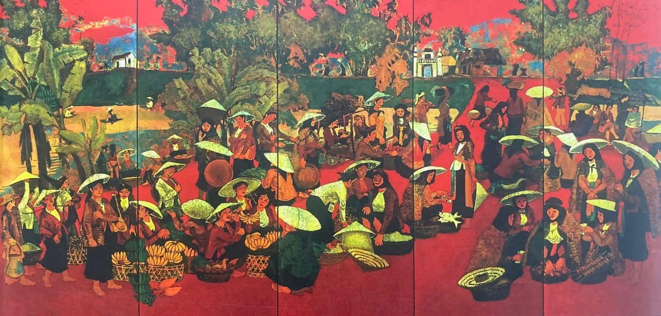 Ngắm tranh cụ: Hoàng Sùng