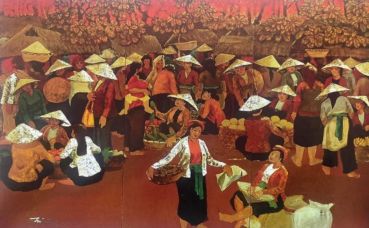 Ngắm tranh cụ: Hoàng Sùng