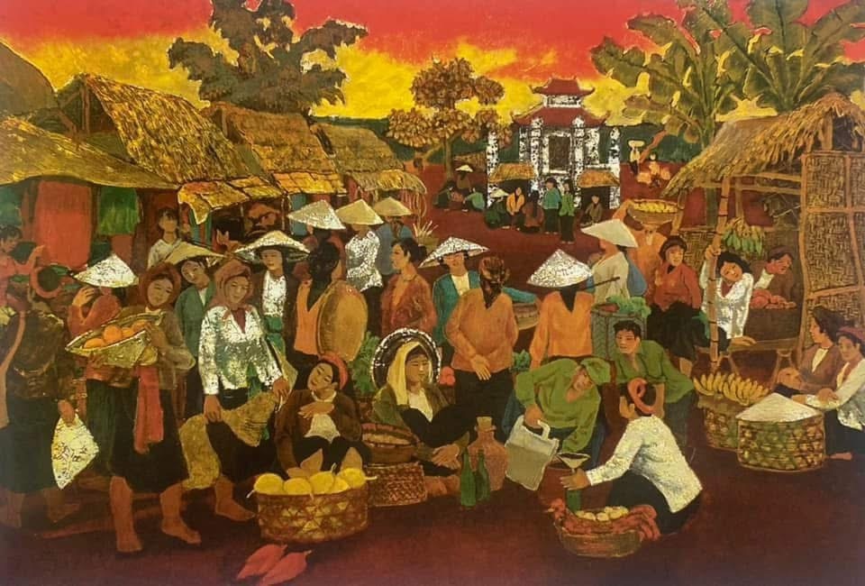 Ngắm tranh cụ: Hoàng Sùng