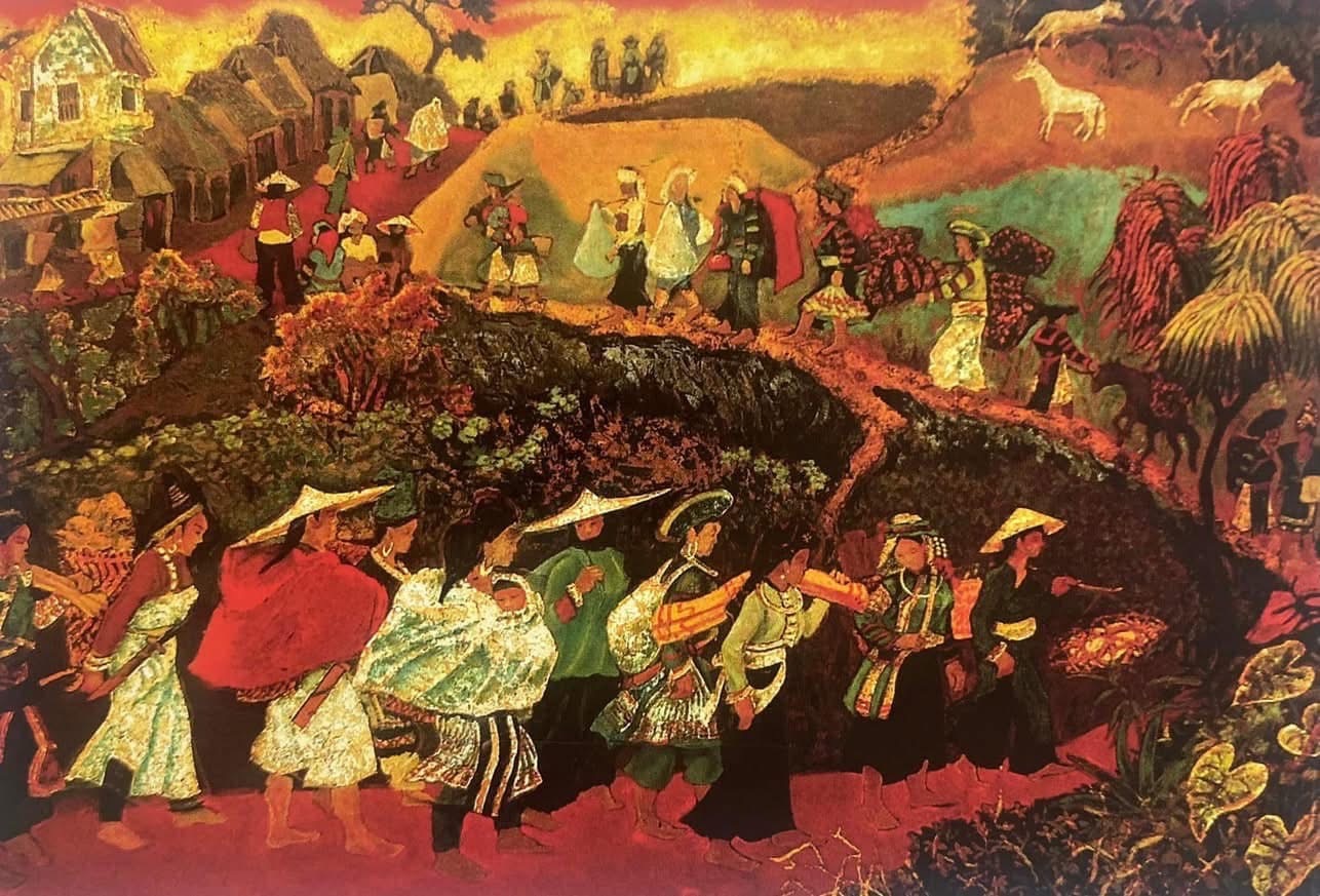 Ngắm tranh cụ: Hoàng Sùng