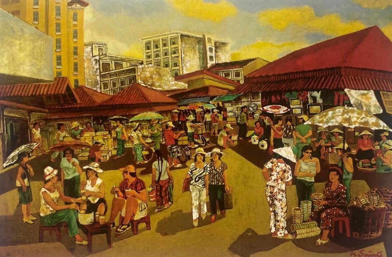 Ngắm tranh cụ: Hoàng Sùng