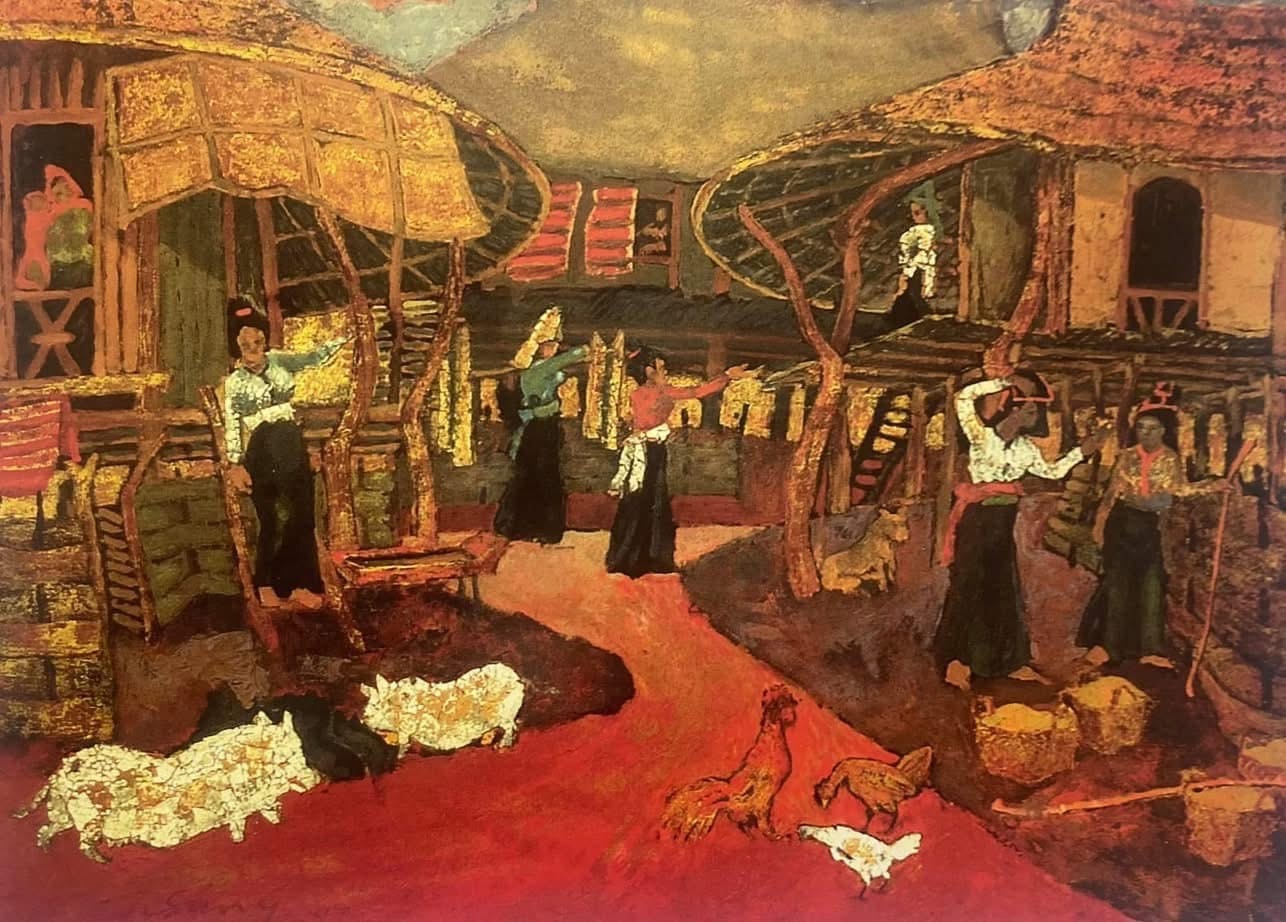 Ngắm tranh cụ: Hoàng Sùng