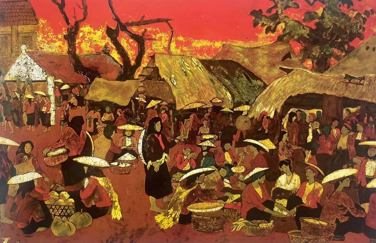 Ngắm tranh cụ: Hoàng Sùng