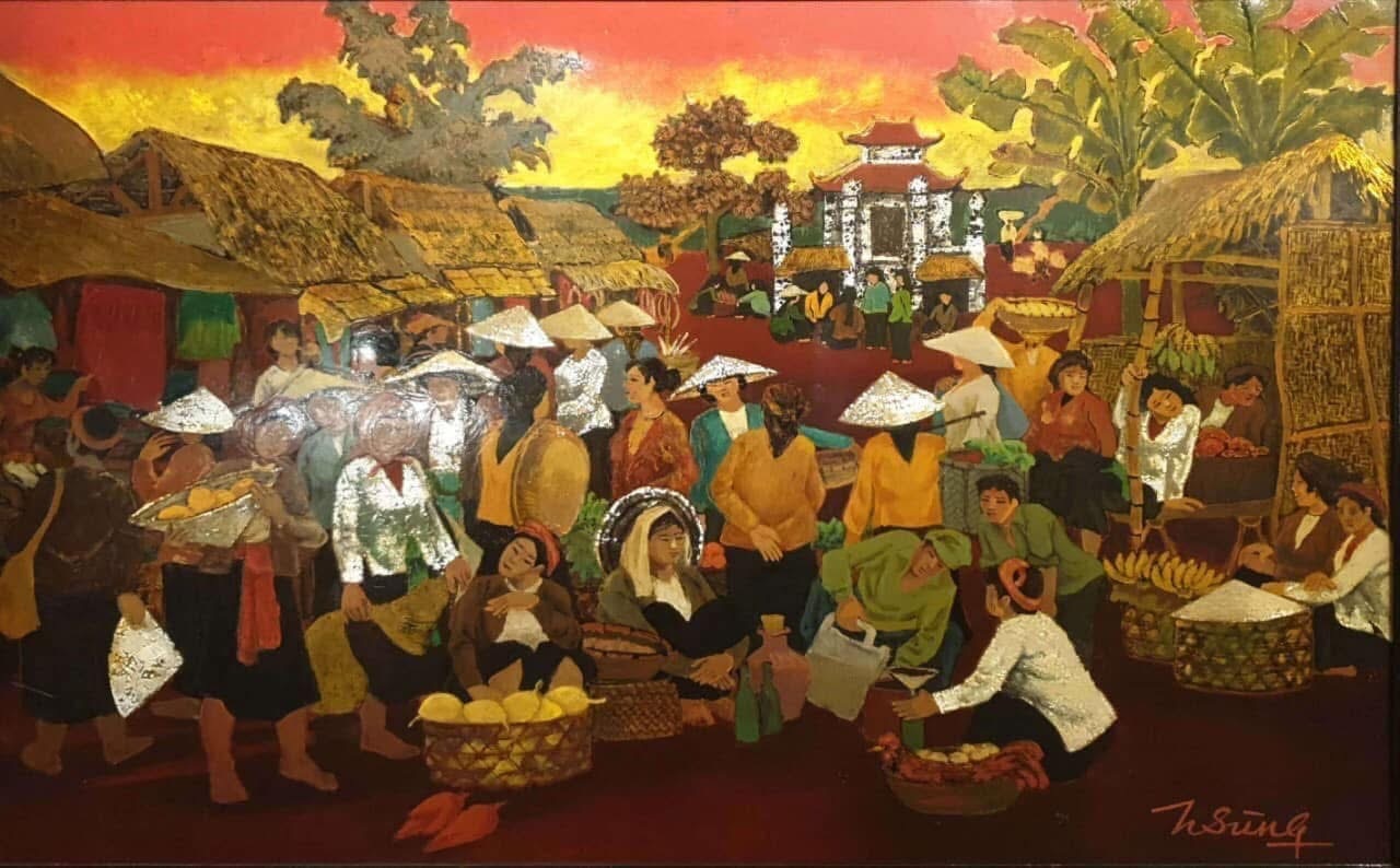 Ngắm tranh cụ: Hoàng Sùng