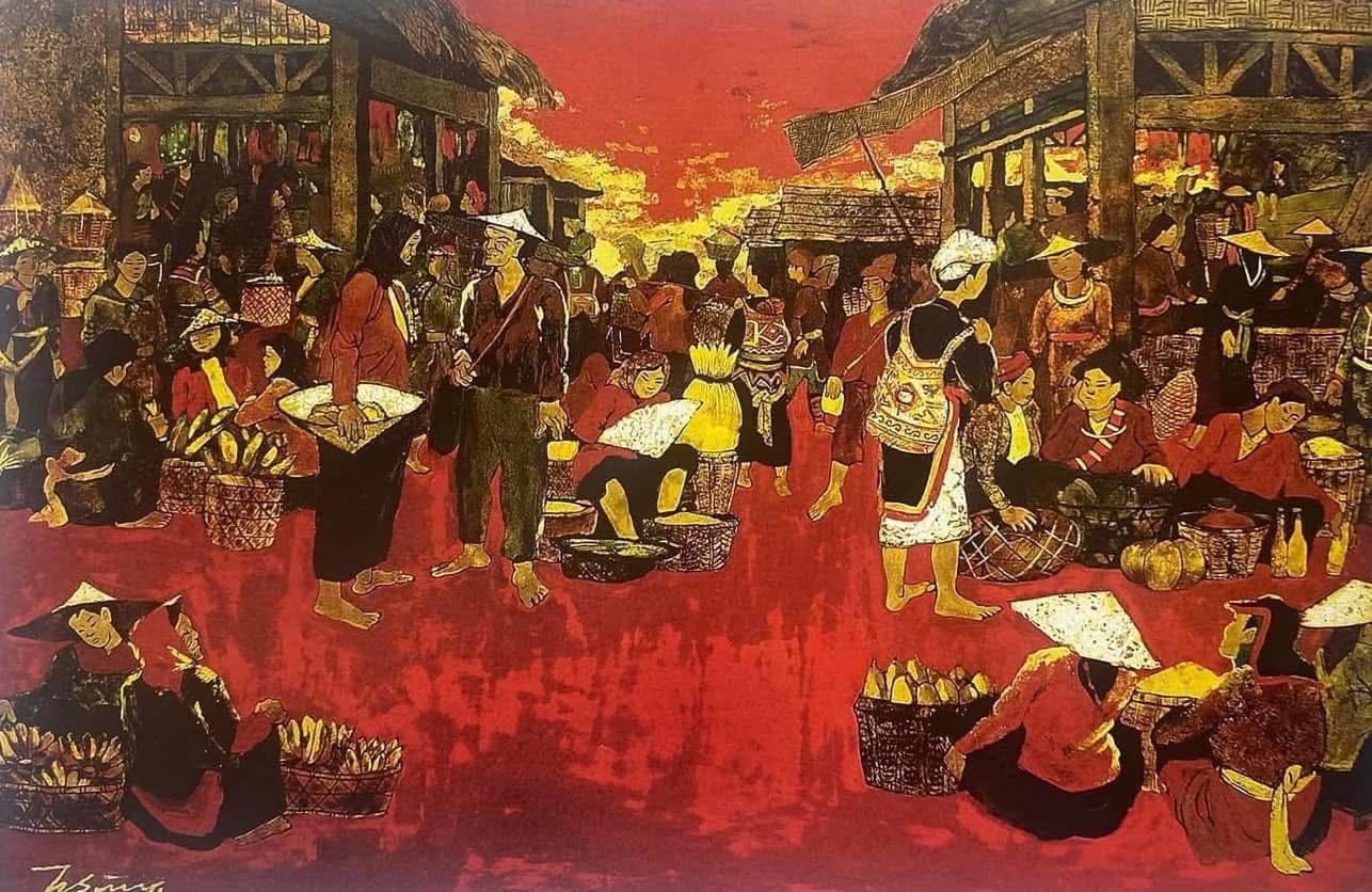 Ngắm tranh cụ: Hoàng Sùng