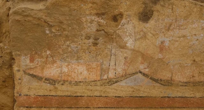 Tranh về đời sống Ai Cập được tìm thấy trong mộ cổ
