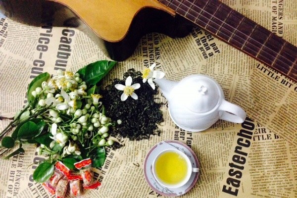 Tháng 3, nồng nàn trà dệt hương hoa bưởi