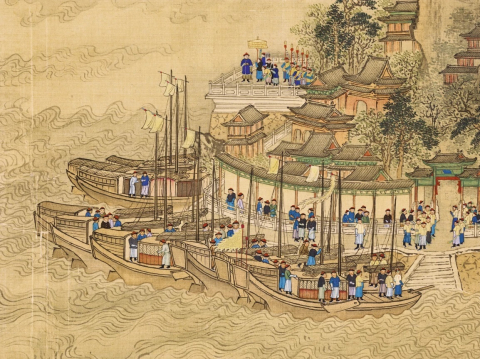 Bức tranh hơn 200 m về chuyến đi tuần của vua Khang Hy